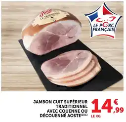Bi1 Aoste Jambon cuit supérieur traditionnel offre