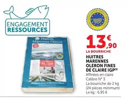 Bi1 LA BOURRICHÉ HUITRES MARENNES OLERON FINES offre