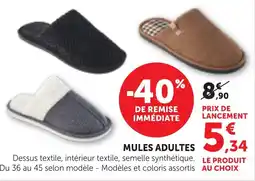 Bi1 MULES ADULTES offre