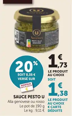 Maximarché Sauce Pesto U offre