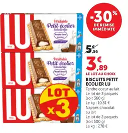 Maximarché LU Biscuits Petit écolier offre