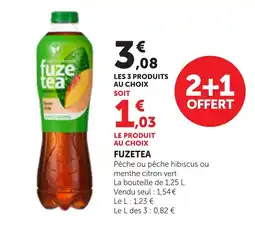 Maximarché fuze tea offre