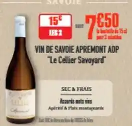 Le cellier savoyard - vin de savoie apremont aop