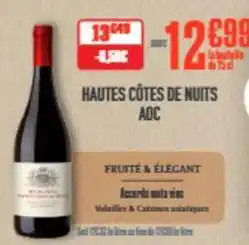 Grand Frais Aoc - hautes côtes de nuits aoc offre