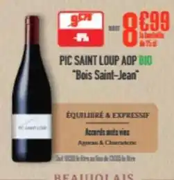 Grand Frais Saint loup - pic aop bio offre