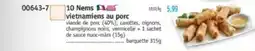 Maximo 10 nems vietnamiens au porc offre