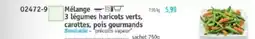 Maximo Bonduelle Mélange 3 légumes haricots verts, carottes, pois gourmands offre