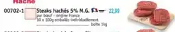 Maximo Steaks haches 5% M.G. offre