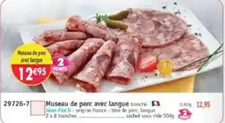 Maximo Jean Floch Museau de porc avec langue offre