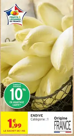 Intermarché Express Fruits & Légumes de France Endive offre