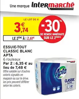 Intermarché Express Apta Essuie-tout Classic Blanc offre