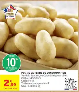 Intermarché Hyper POMMES DE TERRE DE FRANCE offre