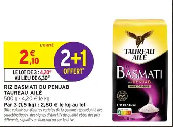 TAUREAU AILÉ RIZ BASMATI DU PENJAB
