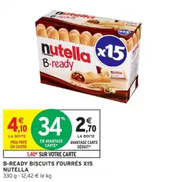 Intermarché Hyper Nutella B-ready offre