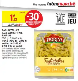 Intermarché Hyper Fiorini Tagliatelles aux œufs frais offre