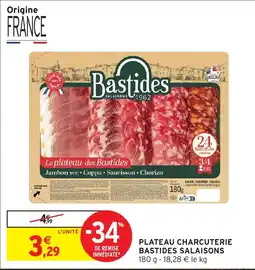 Intermarché Hyper Bastides Plateau charcuterie offre