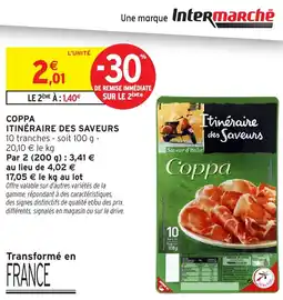 Intermarché Hyper Itinéraire des Saveurs Coppa offre