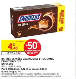 Intermarché Hyper SNICKERS ICE CREAM offre