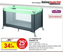 Intermarché Hyper Pommette LIT PARAPLUIE offre