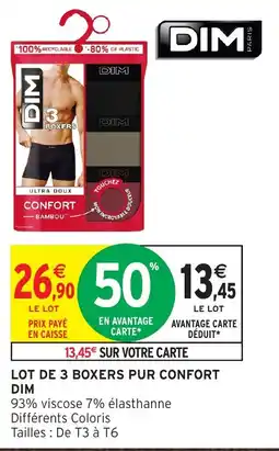 Intermarché Hyper DIM Boxers offre