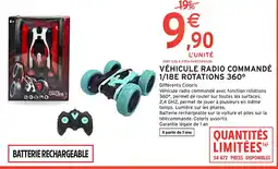 Intermarché Hyper Vehicule radio commande 1/18E rotations 360 offre