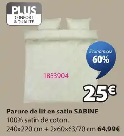 JYSK SABINE Parure de lit en satin offre