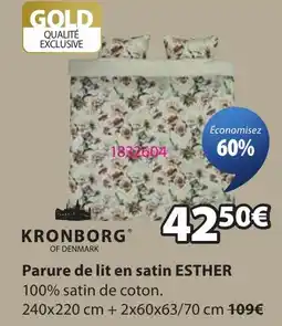 JYSK KRONBORG Parure de lit en satin ESTHER offre
