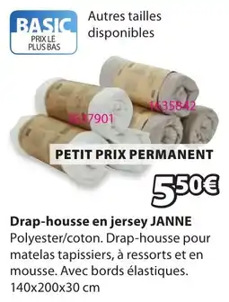 JYSK JANNE Drap-housse en jersey offre