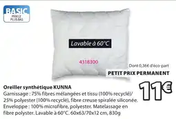 JYSK KUNNA Oreiller synthétique offre