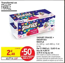 Intermarché Hyper Smarties Yaourt offre