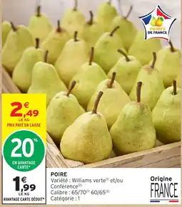 Intermarché Hyper POIRES DE FRANCE offre