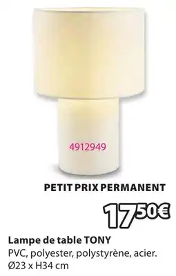 JYSK TONY Lampe de table offre