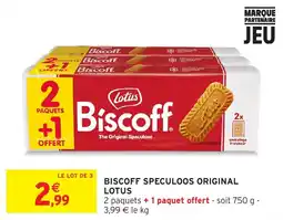 Intermarché Hyper Biscoff Speculoos Original Lotus offre
