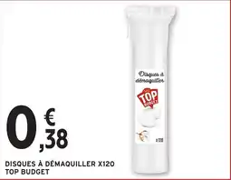 Intermarché Hyper TOP BUDGET Disques à démaquiller offre