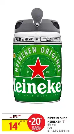 Intermarché Hyper Heineken Bière blonde offre
