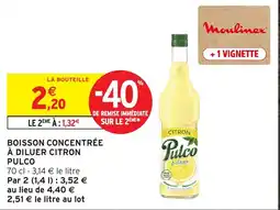 Intermarché Hyper Pulco Boisson concentrée à diluer citron offre