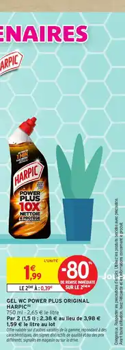 Intermarché Hyper Harpic Gel WC Power Plus Original offre