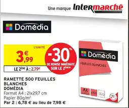 Intermarché Hyper Domédia Feuilles blanches offre