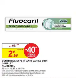 Intermarché Hyper Fluocaril Dentifrice Expert Anti-Caries Soin Complet offre