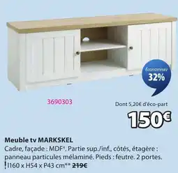 JYSK MARKSKELE Meuble tv offre