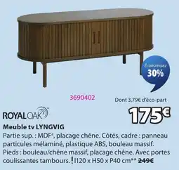 JYSK ROYAL OAK Meuble tv LYNGVIG offre