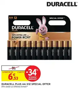 Intermarché Hyper DURACELL PLUS AA offre