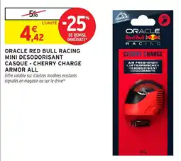 Intermarché Hyper ORACLE RED BULL RACING MINI DESODORISANT CASQUE - CHERRY CHARGE ARMOR ALL offre