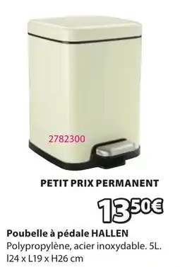 JYSK HALLEN Poubelle à pédale offre