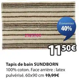 JYSK SUNDBORN Tapis de bain offre