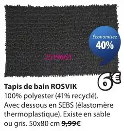 JYSK ROSVIK Tapis de bain offre