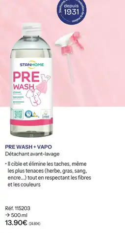Stanhome Stanhome pre wash -vapo offre