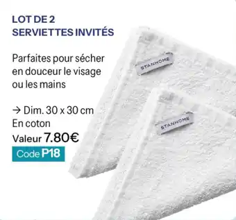 STANHOME Serviettes invités