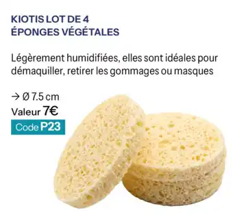 Kiotis éponges végétales