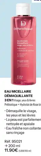 Stanhome Dr.Pierre Ricaud Eau micellaire démaquillante 3 en 1 offre